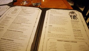 Bluebird Tavern: Menu