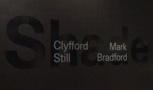 Shade: Clyfford Still / Mark Bradford