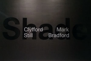 Shade: Clyfford Still / Mark Bradford