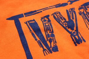 VYCC hoodie back print detail