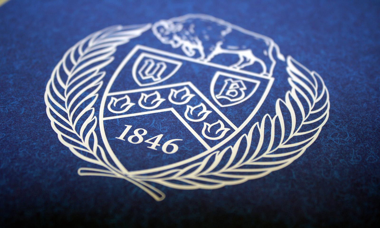 UB Prospect Mailer university seal detail