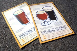 HWI: Brewing Science postcard invitations