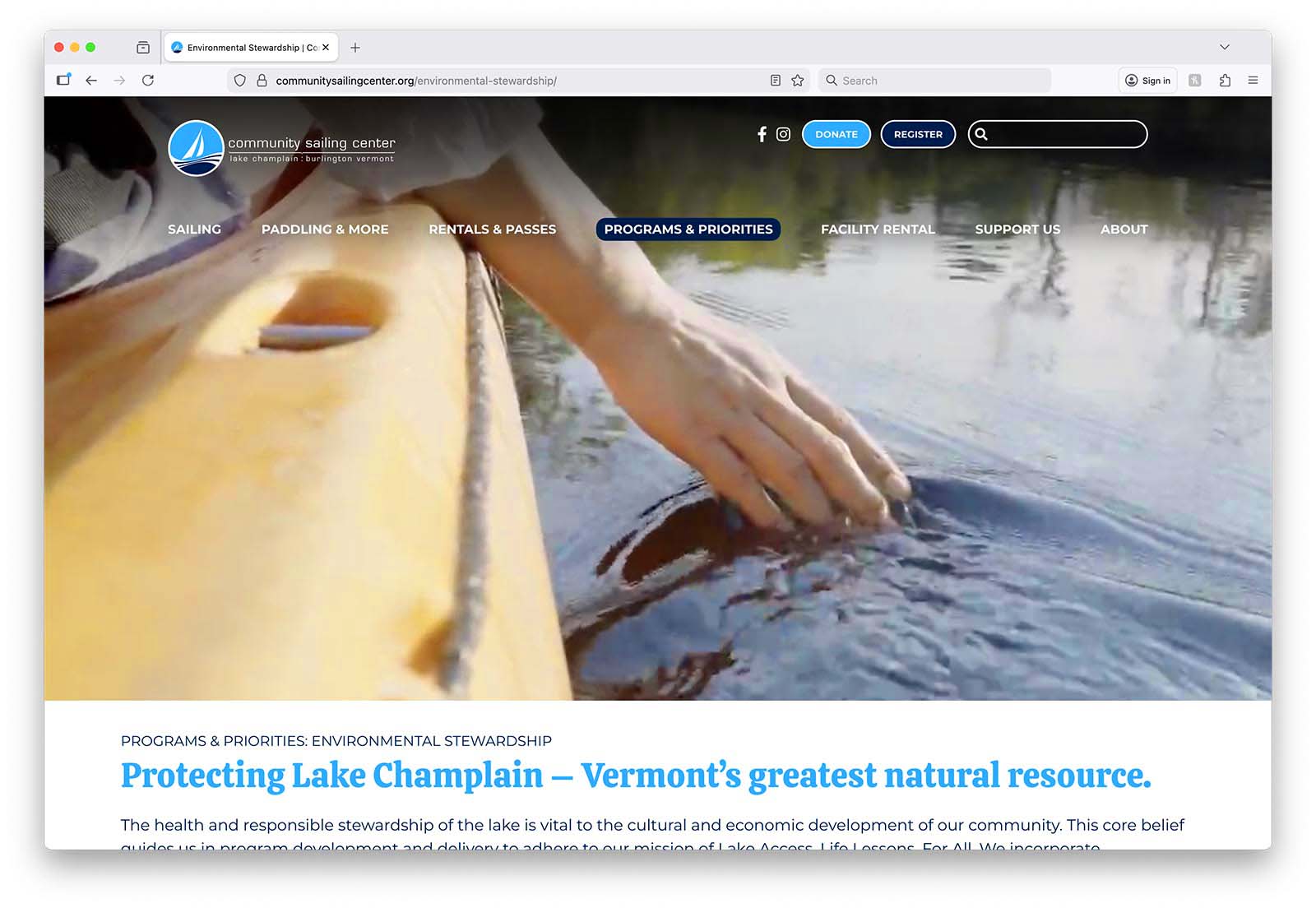 CSC Environmental Stewardship page